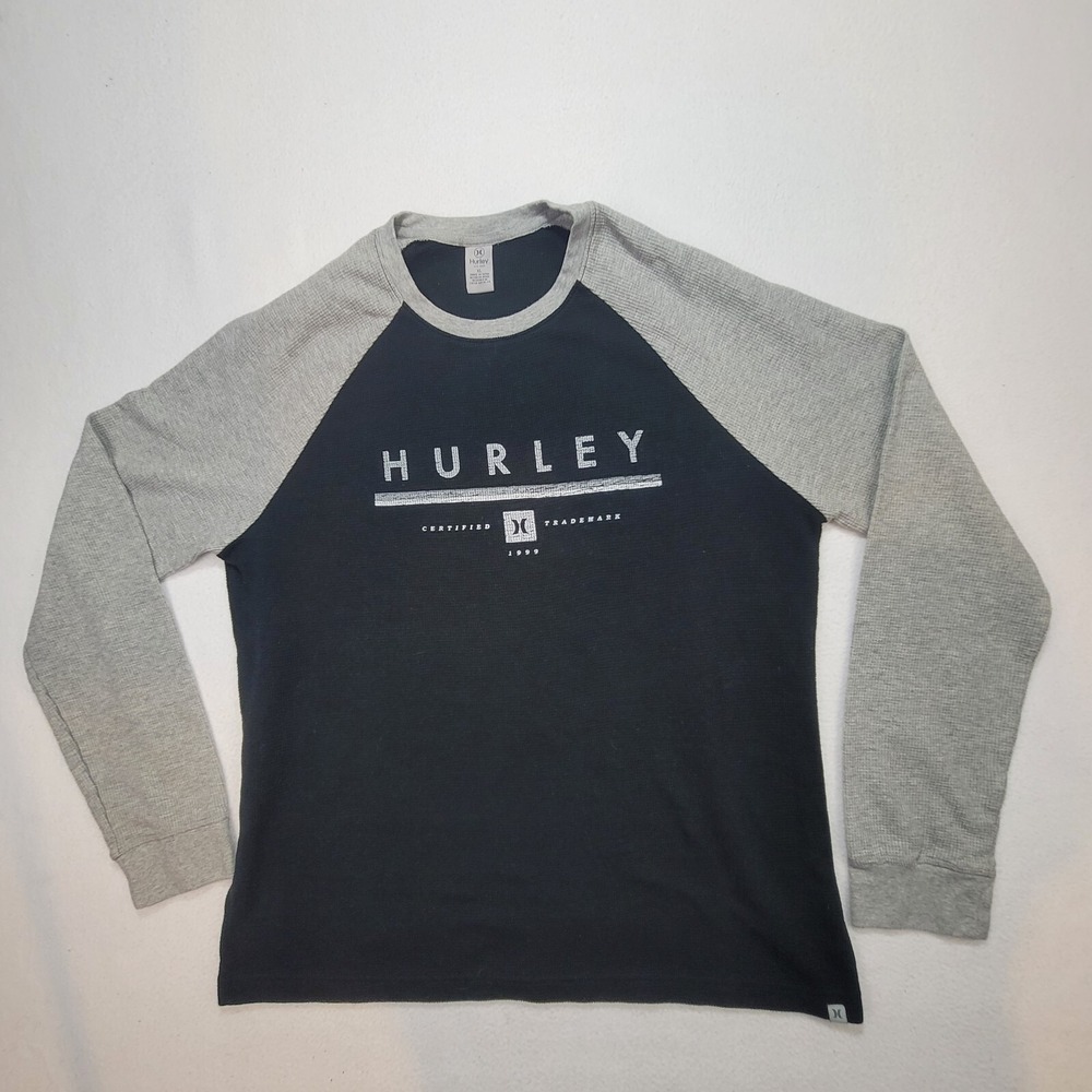 Hurley Men's Pullover Jersey Style XL Black Cotton‎ Short Sleeve Crew Neck - Picture 3 of 7